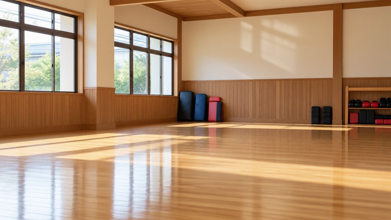 道場の板の間(イメージ)